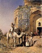 Edwin Lord Weeks Old Blue-Tiled Mosque,Outside Delhi,India France oil painting artist